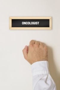 cancer patient visits oncologist