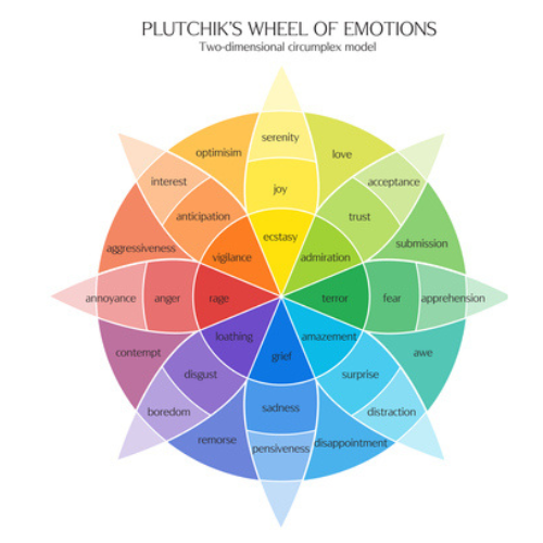 Plutchik’s wheel of emotions